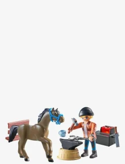 PLAYMOBIL Horses of Waterfall Farrier Ben and Achilles - 71357 - Horses of Waterfall|Barn Playmobil Leksaker