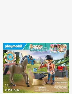 PLAYMOBIL Horses of Waterfall Farrier Ben and Achilles - 71357 - Horses of Waterfall|Barn Playmobil Leksaker