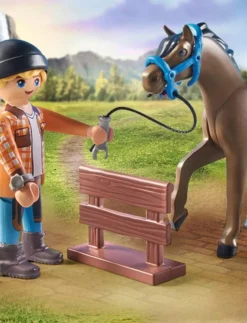 PLAYMOBIL Horses of Waterfall Farrier Ben and Achilles - 71357 - Horses of Waterfall|Barn Playmobil Leksaker