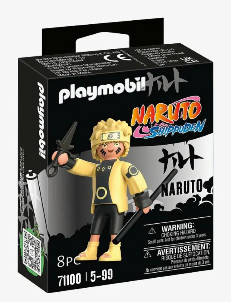 PLAYMOBIL Naruto Naruto Rikudou Sennin Mode - 71100 - Naruto|Barn Playmobil Leksaker