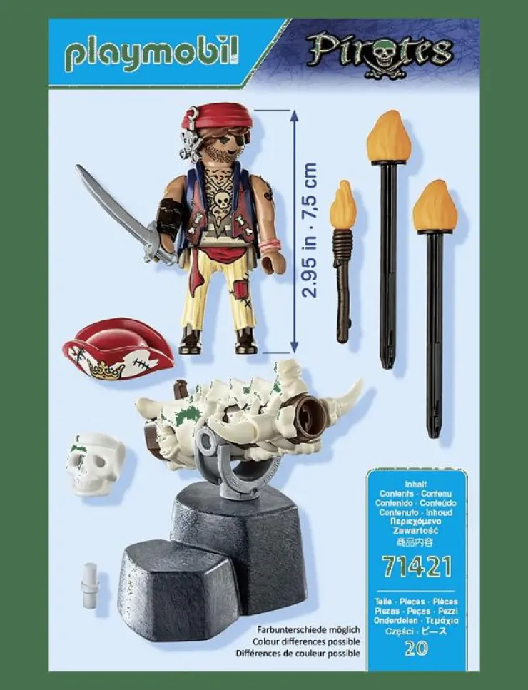 Barn PLAYMOBIL Playmobil Leksaker|Pirates Kanonmästare - 71421 - Pirates