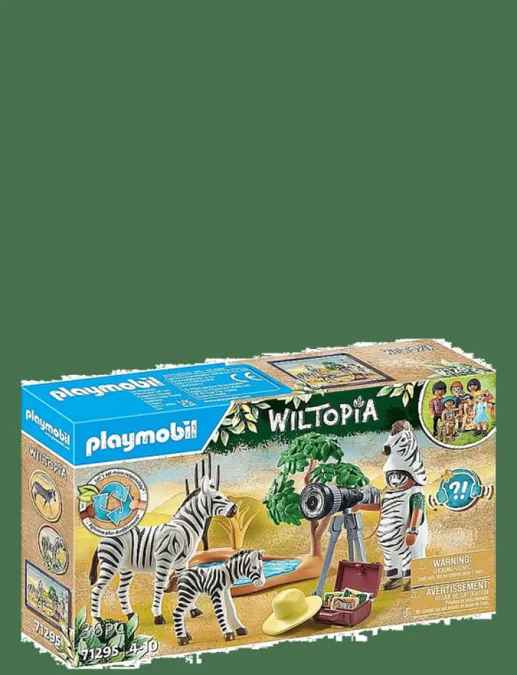 Barn PLAYMOBIL Playmobil Leksaker|WILTOPIA - På språng med djurfotografen - 71295 - Wiltopia