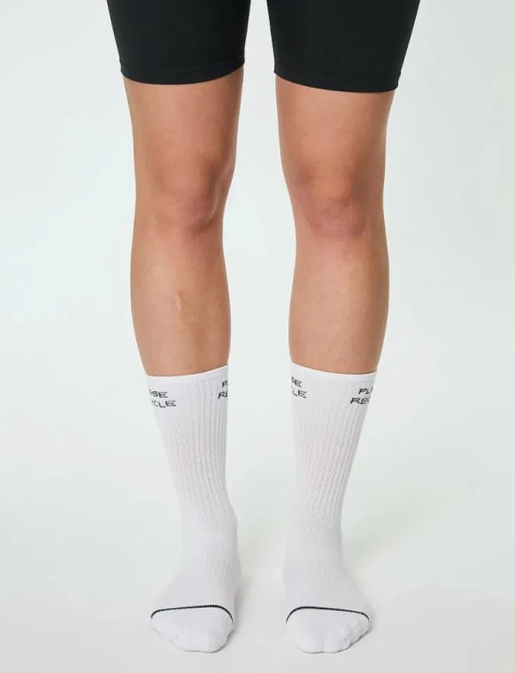 Kvinnor Girlfriend Collective Underkläder|Please Recycle Crew Sock - Strumpor