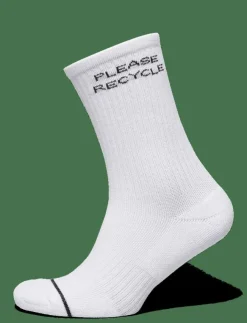 Kvinnor Girlfriend Collective Underkläder|Please Recycle Crew Sock - Strumpor