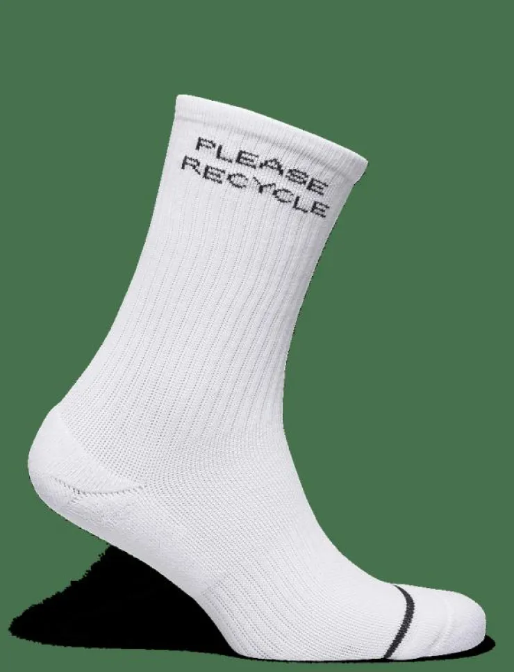 Kvinnor Girlfriend Collective Underkläder|Please Recycle Crew Sock - Strumpor