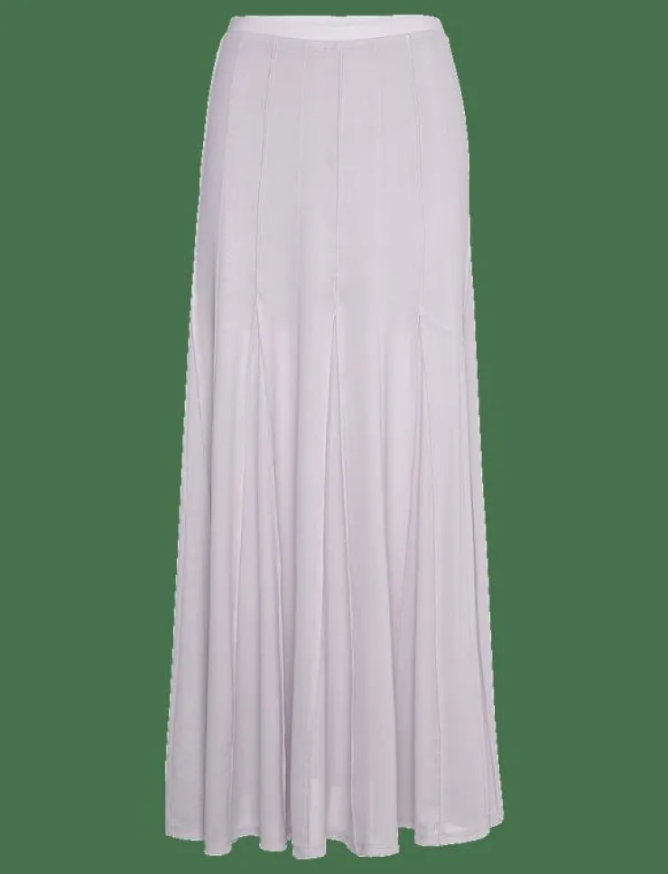 REMAIN Birger Christensen Pleated Midi Mesh Skirt - Maxikjolar|Kvinnor Kjolar