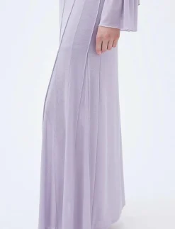 REMAIN Birger Christensen Pleated Midi Mesh Skirt - Maxikjolar|Kvinnor Kjolar