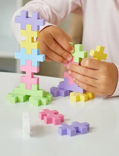 Barn Plus-Plus Klossar & Byggsatser|BIG Pastel Mix / 100 pcs - Byggsats