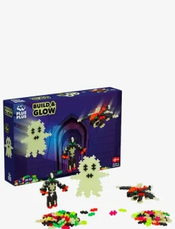 Barn Plus-Plus Klossar & Byggsatser|Build and Glow - Glow in the Dark / 360 pcs - Byggsats