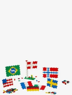 Barn Plus-Plus Klossar & Byggsatser|Learn To Build Flags of the World - Byggsats