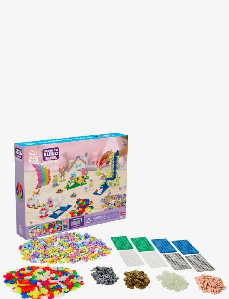 Plus-Plus Pastel Learn to build Super set - Byggsats|Barn Klossar & Byggsatser