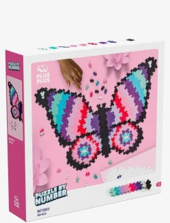 Barn Plus-Plus Klossar & Byggsatser|Puzzle By Number Butterfly 800pcs - Byggsats