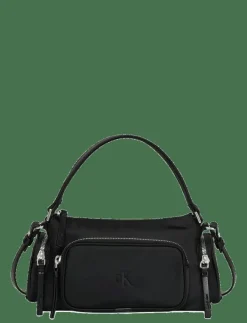 Kvinnor Calvin Klein Axelremsväskor|POCKET NYLON BAG W/ STRAP - Axelremsväskor