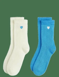 Barn Mini Rodini Strumpor & Tights|Pointelle 2-pack socks - Strumpor & Tights