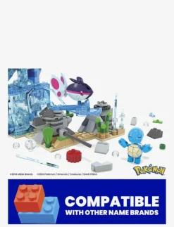 Mega Pokémon Aquatic Adventure Building Toy Kit, with 3 Action Figures (319 Pieces) for Kids - Byggsats|Barn Klossar & Byggsatser