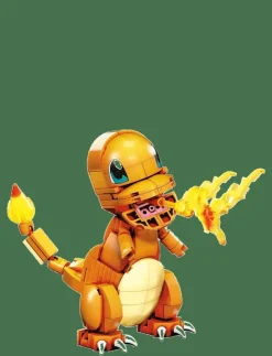 Mega Pokémon Build & Show Charmander toy building set, 4 inches tall, - Film & Sagofigur|Barn Klossar & Byggsatser|Leksaksset & Leksaksfigurer