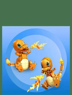 Mega Pokémon Build & Show Charmander toy building set, 4 inches tall, - Film & Sagofigur|Barn Klossar & Byggsatser|Leksaksset & Leksaksfigurer