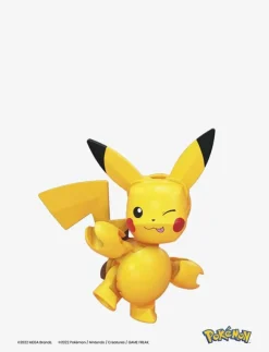 MEGA Pokémon Pokémon Building Toy Kit Pikachu Set with 3 Action Figures (159 Pieces) for Kids - Byggsats|Barn Klossar & Byggsatser