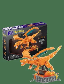 Barn MEGA Pokémon Klossar & Byggsatser|Pokémon Charizard Building Kit with Motion (1664 Pieces) for Collectors - Byggsats