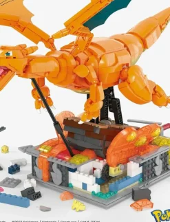 Barn MEGA Pokémon Klossar & Byggsatser|Pokémon Charizard Building Kit with Motion (1664 Pieces) for Collectors - Byggsats
