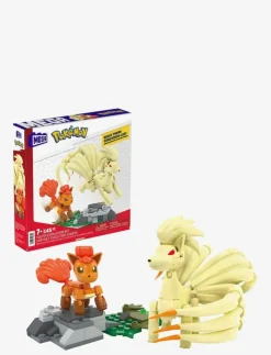 Barn MEGA Pokémon Klossar & Byggsatser|Pokémon Vulpix Evolution Set (145 Pieces) with 2 Poseable Action Figures for Kids - Byggsats