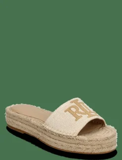 Kvinnor Lauren Ralph Lauren Espadrillos|Polly Cross-Dyed Canvas Espadrille - Platta espadriller