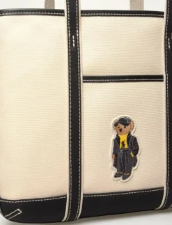 Polo Ralph Lauren Polo Bear Canvas Small Shopper Tote - Shoppers|Kvinnor Shoppingväskor & Totes