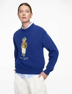 Polo Ralph Lauren Polo Bear Lightweight Fleece Crewneck - Sweatshirts|Kvinnor Sweatshirts