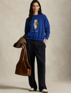 Polo Ralph Lauren Polo Bear Lightweight Fleece Crewneck - Sweatshirts|Kvinnor Sweatshirts