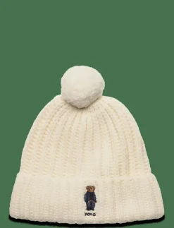 Polo Ralph Lauren Polo Bear Rib Pom-Pom Beanie - Mössor|Kvinnor Mössor & Hattar