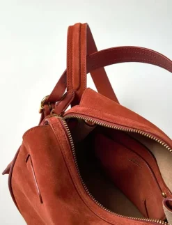 Polo Ralph Lauren Polo ID Suede Mini Satchel - Handväskor|Kvinnor Handväskor