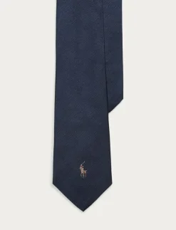 Polo Ralph Lauren Slipsar & Accessoarer|Polo Pony Silk Repp Tie - Slipsar
