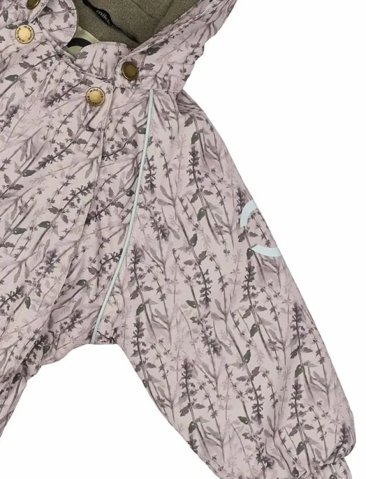 mikk-line Polyester Baby Suit - Aop Floral - Overaller|Barn Overaller