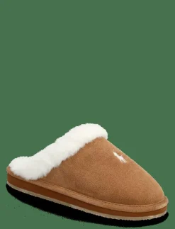 Polo Ralph Lauren Pony Suede & Faux-Fur Slipper - Inneskor|Kvinnor Tofflor