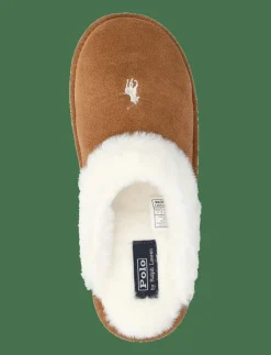 Polo Ralph Lauren Pony Suede & Faux-Fur Slipper - Inneskor|Kvinnor Tofflor