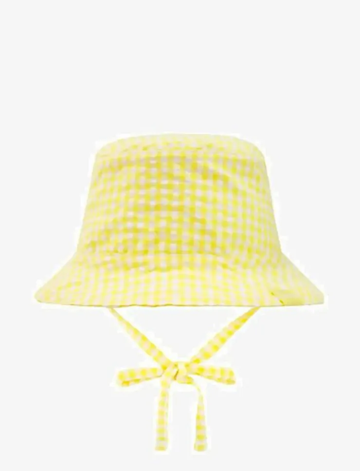 Barn Boboli Solhattar|Poplin hat check - Solhatt