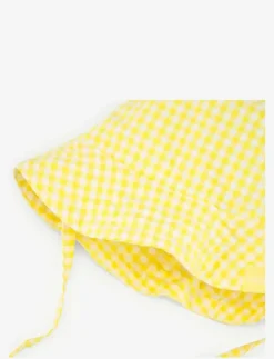 Barn Boboli Solhattar|Poplin hat check - Solhatt