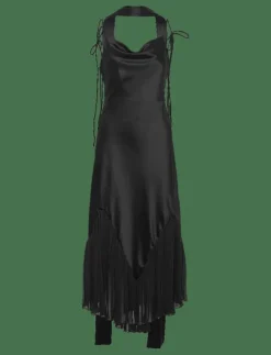 Kvinnor Malina Plus Size & Curvy|Klänningar|Poppy pleat detailed slip maxi dress - Midiklänningar