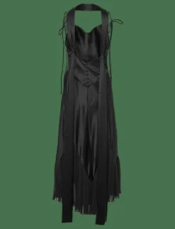 Kvinnor Malina Plus Size & Curvy|Klänningar|Poppy pleat detailed slip maxi dress - Midiklänningar