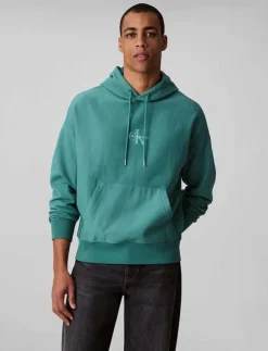 Calvin Klein Jeans Sweatshirts & Huvtröjor|PREMIUM TERRY MICRO MONOLOGO HOO - Hoodies