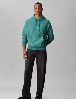 Calvin Klein Jeans Sweatshirts & Huvtröjor|PREMIUM TERRY MICRO MONOLOGO HOO - Hoodies