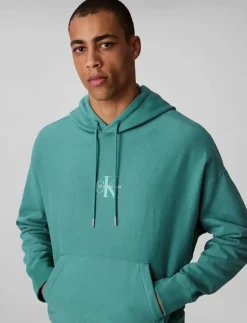 Calvin Klein Jeans Sweatshirts & Huvtröjor|PREMIUM TERRY MICRO MONOLOGO HOO - Hoodies