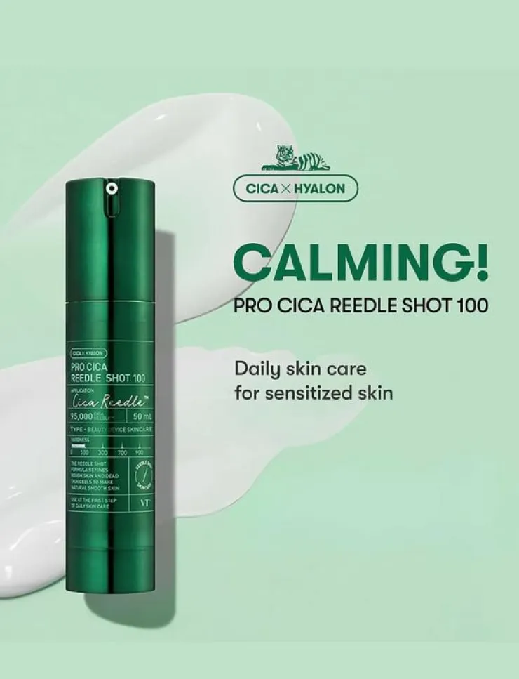 VT Cosmetics Pro Cica Reedle Shot 100 - Serum|Kvinnor Hudvård
