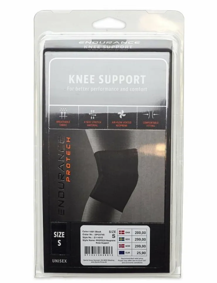 Kvinnor Endurance Sportutrustning|Sportutrustning|PROTECH Neoprene Knee Support - Knästöd