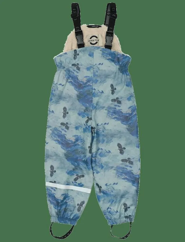 Barn mikk-line Regnkläder|PU AOP Rain Set Teddy Rec w. Susp104 - Regnställ