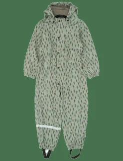 Barn mikk-line Overaller|PU AOP Rain Suit with Fleece - Regnoveraller