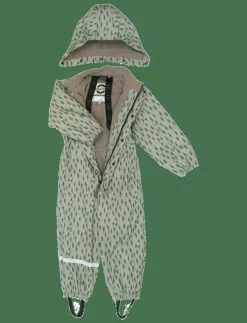 Barn mikk-line Overaller|PU AOP Rain Suit with Fleece - Regnoveraller