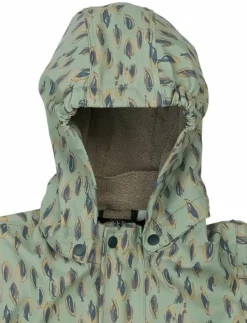 Barn mikk-line Overaller|PU AOP Rain Suit with Fleece - Regnoveraller