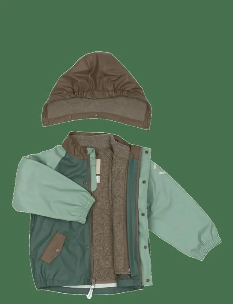 Barn mikk-line Regnkläder|Pu Rain Set + Fleece/Susp. 104 - Regnställ