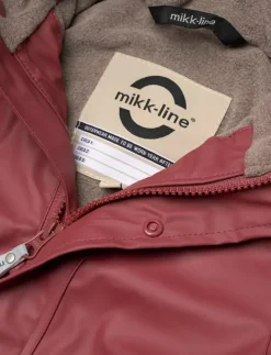 Barn mikk-line Regnkläder|Pu Rain Set w. Fleece/Susp. 104 Rec - Regnställ